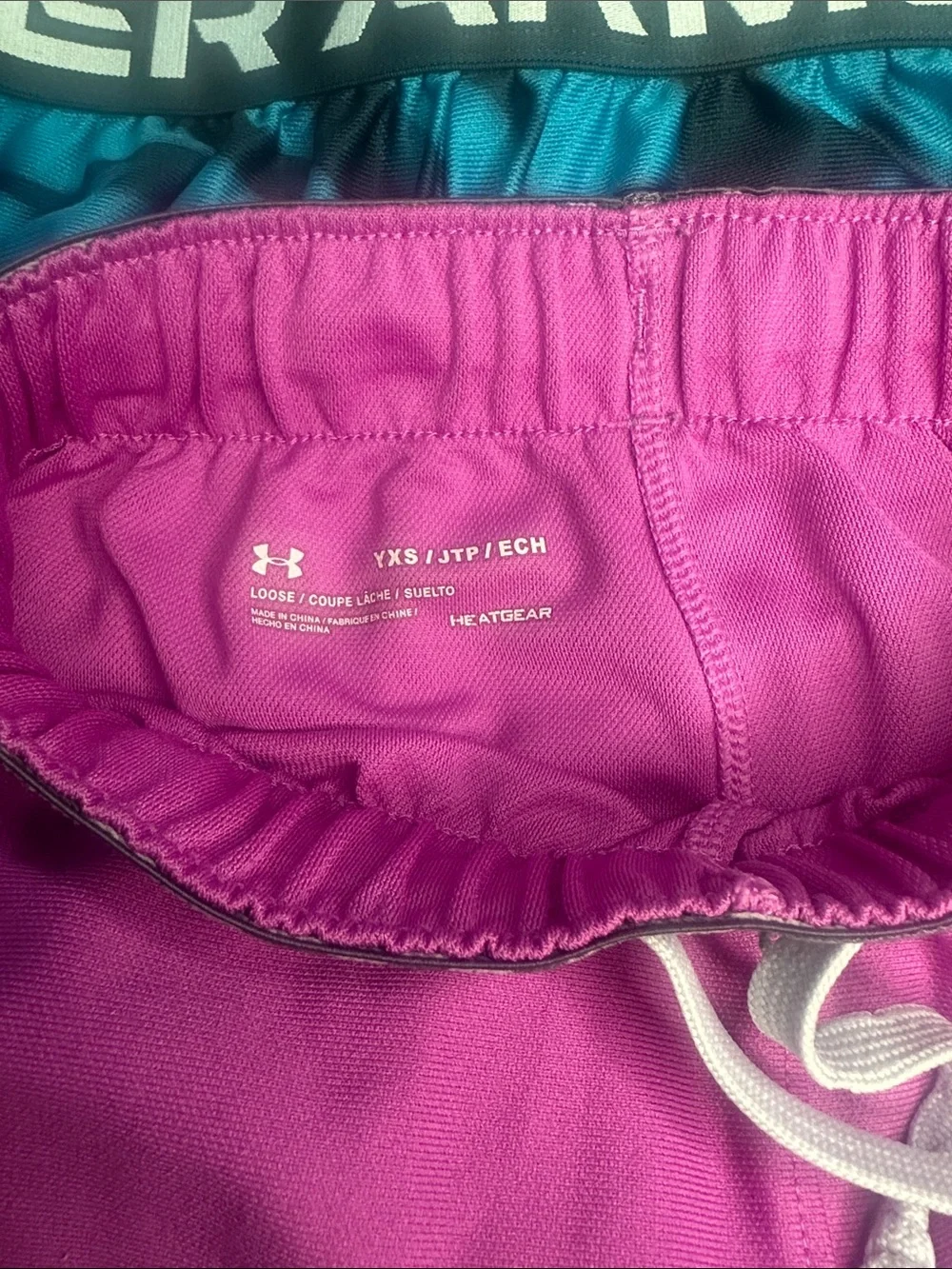 Under Armour Women’s Magenta and Teal Athletic Shorts Pack